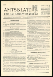 Amtsblatt für das Land Vorarlberg