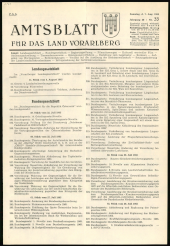 Amtsblatt für das Land Vorarlberg 19650807 Seite: 1