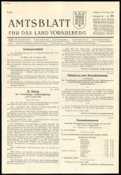 Amtsblatt für das Land Vorarlberg 19650828 Seite: 1