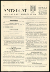 Amtsblatt für das Land Vorarlberg 19650904 Seite: 1