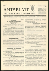 Amtsblatt für das Land Vorarlberg 19650918 Seite: 1