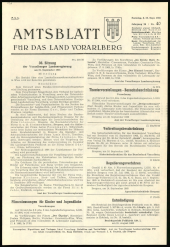 Amtsblatt für das Land Vorarlberg 19650925 Seite: 1