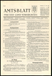 Amtsblatt für das Land Vorarlberg 19651009 Seite: 1