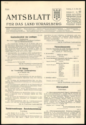 Amtsblatt für das Land Vorarlberg