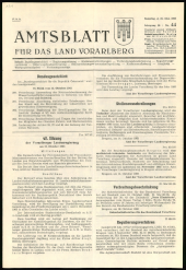 Amtsblatt für das Land Vorarlberg 19651023 Seite: 1