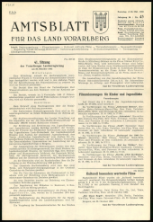 Amtsblatt für das Land Vorarlberg 19651030 Seite: 1