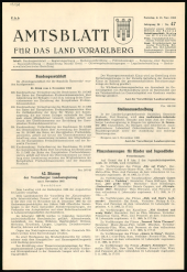 Amtsblatt für das Land Vorarlberg 19651113 Seite: 1