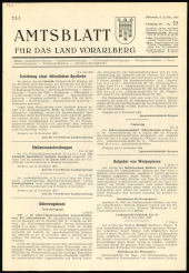 Amtsblatt für das Land Vorarlberg 19651222 Seite: 1