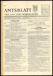 Amtsblatt für das Land Vorarlberg 19651229 Seite: 1