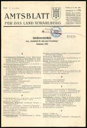 Amtsblatt für das Land Vorarlberg 1965bl01 Seite: 1