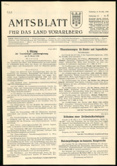 Amtsblatt für das Land Vorarlberg