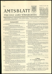 Amtsblatt für das Land Vorarlberg 19660129 Seite: 1