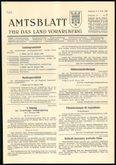 Amtsblatt für das Land Vorarlberg 19660205 Seite: 1