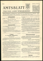 Amtsblatt für das Land Vorarlberg 19660219 Seite: 1