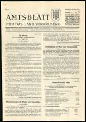 Amtsblatt für das Land Vorarlberg 19660312 Seite: 1