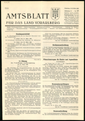 Amtsblatt für das Land Vorarlberg 19660326 Seite: 1