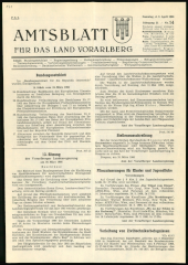 Amtsblatt für das Land Vorarlberg 19660402 Seite: 1