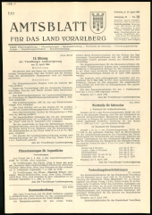 Amtsblatt für das Land Vorarlberg 19660416 Seite: 1