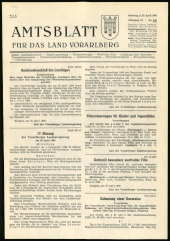 Amtsblatt für das Land Vorarlberg 19660430 Seite: 1