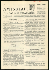 Amtsblatt für das Land Vorarlberg 19660507 Seite: 1