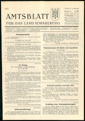 Amtsblatt für das Land Vorarlberg 19660514 Seite: 1