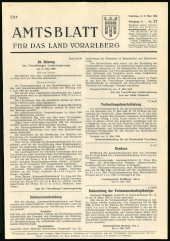 Amtsblatt für das Land Vorarlberg 19660521 Seite: 1