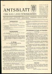 Amtsblatt für das Land Vorarlberg 19660528 Seite: 1