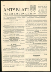 Amtsblatt für das Land Vorarlberg 19660611 Seite: 1