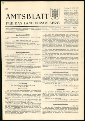 Amtsblatt für das Land Vorarlberg 19660702 Seite: 1