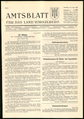 Amtsblatt für das Land Vorarlberg 19660806 Seite: 1