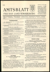 Amtsblatt für das Land Vorarlberg 19660827 Seite: 1