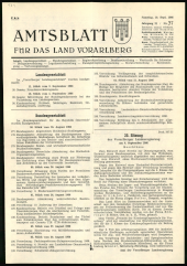 Amtsblatt für das Land Vorarlberg 19660910 Seite: 1