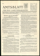 Amtsblatt für das Land Vorarlberg 19661022 Seite: 1