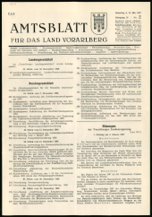 Amtsblatt für das Land Vorarlberg 19670114 Seite: 1