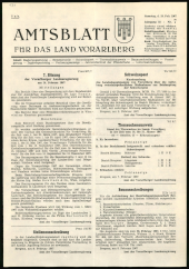 Amtsblatt für das Land Vorarlberg