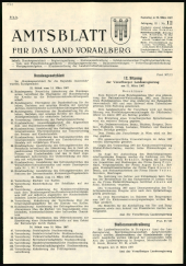 Amtsblatt für das Land Vorarlberg