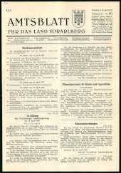 Amtsblatt für das Land Vorarlberg 19670422 Seite: 1