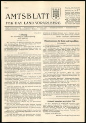 Amtsblatt für das Land Vorarlberg 19670429 Seite: 1