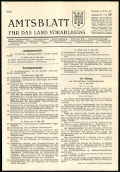 Amtsblatt für das Land Vorarlberg 19670520 Seite: 1