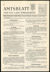 Amtsblatt für das Land Vorarlberg 19670617 Seite: 1