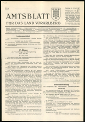 Amtsblatt für das Land Vorarlberg 19670708 Seite: 1