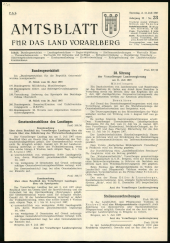 Amtsblatt für das Land Vorarlberg