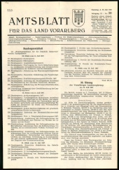 Amtsblatt für das Land Vorarlberg 19670729 Seite: 1