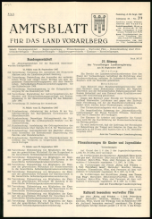 Amtsblatt für das Land Vorarlberg 19670930 Seite: 1