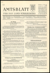 Amtsblatt für das Land Vorarlberg