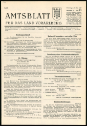 Amtsblatt für das Land Vorarlberg