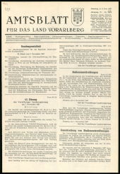 Amtsblatt für das Land Vorarlberg 19671111 Seite: 1