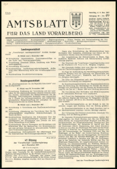 Amtsblatt für das Land Vorarlberg