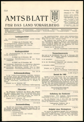 Amtsblatt für das Land Vorarlberg 19671230 Seite: 1