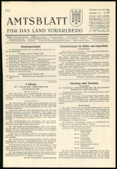 Amtsblatt für das Land Vorarlberg